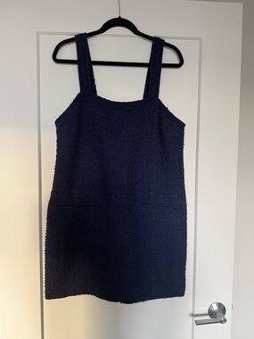 Abercrombie and Fitch navy tweed dress